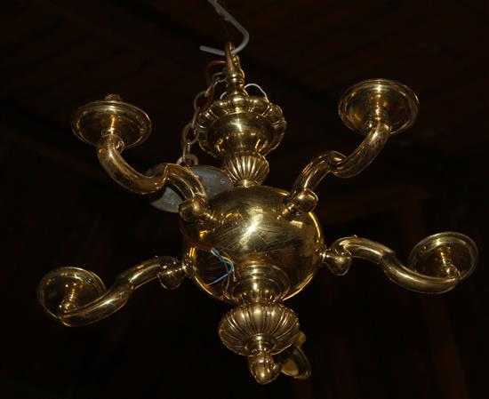 2 brass ceiling pendants